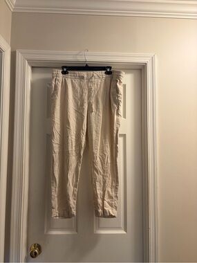 Old Navy Cream Drawstring Chinos - Women's